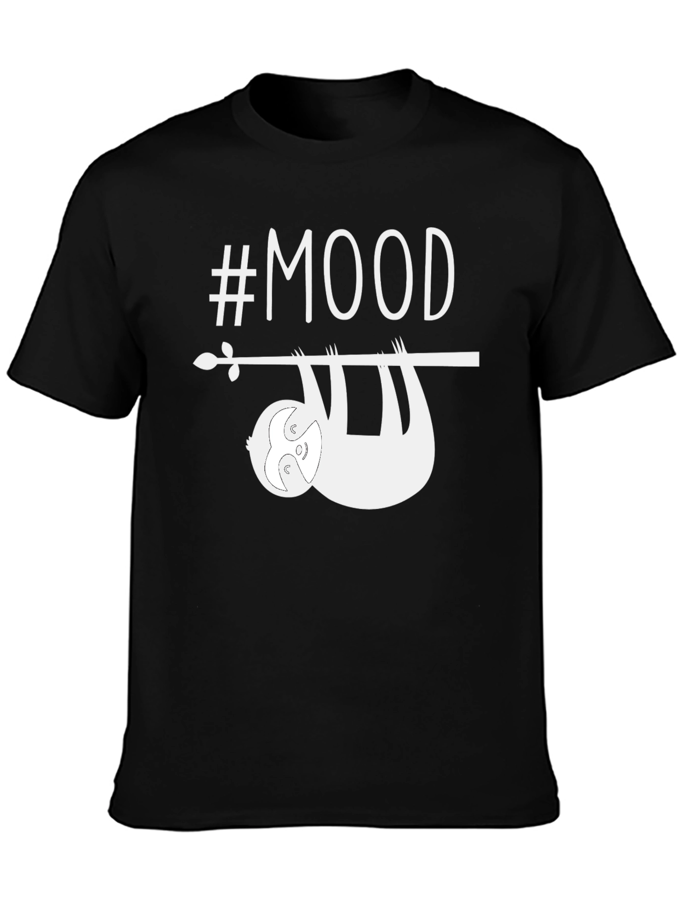 #Mood Sloth Graphic Tee - Relaxed Comfort