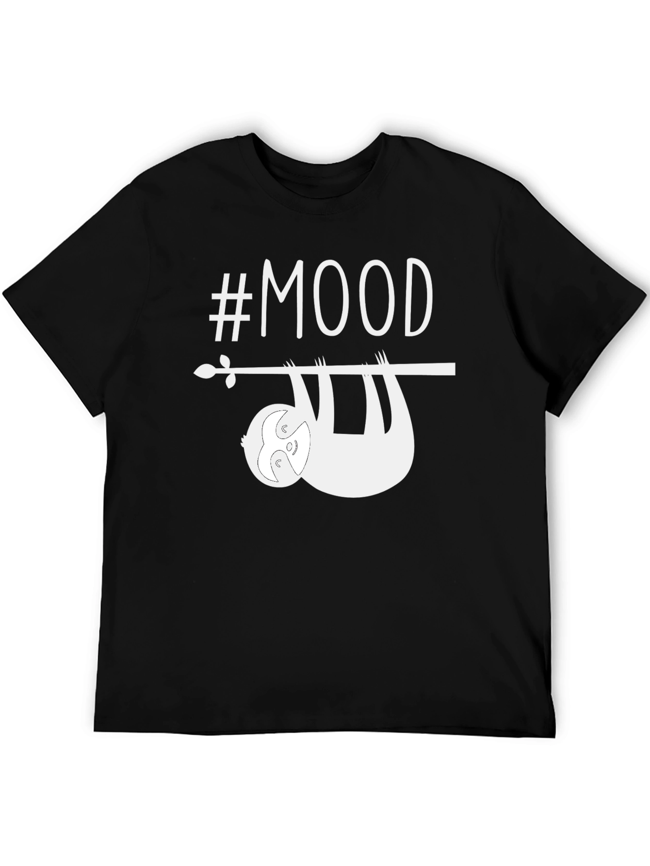 #Mood Sloth Graphic Tee - Relaxed Comfort