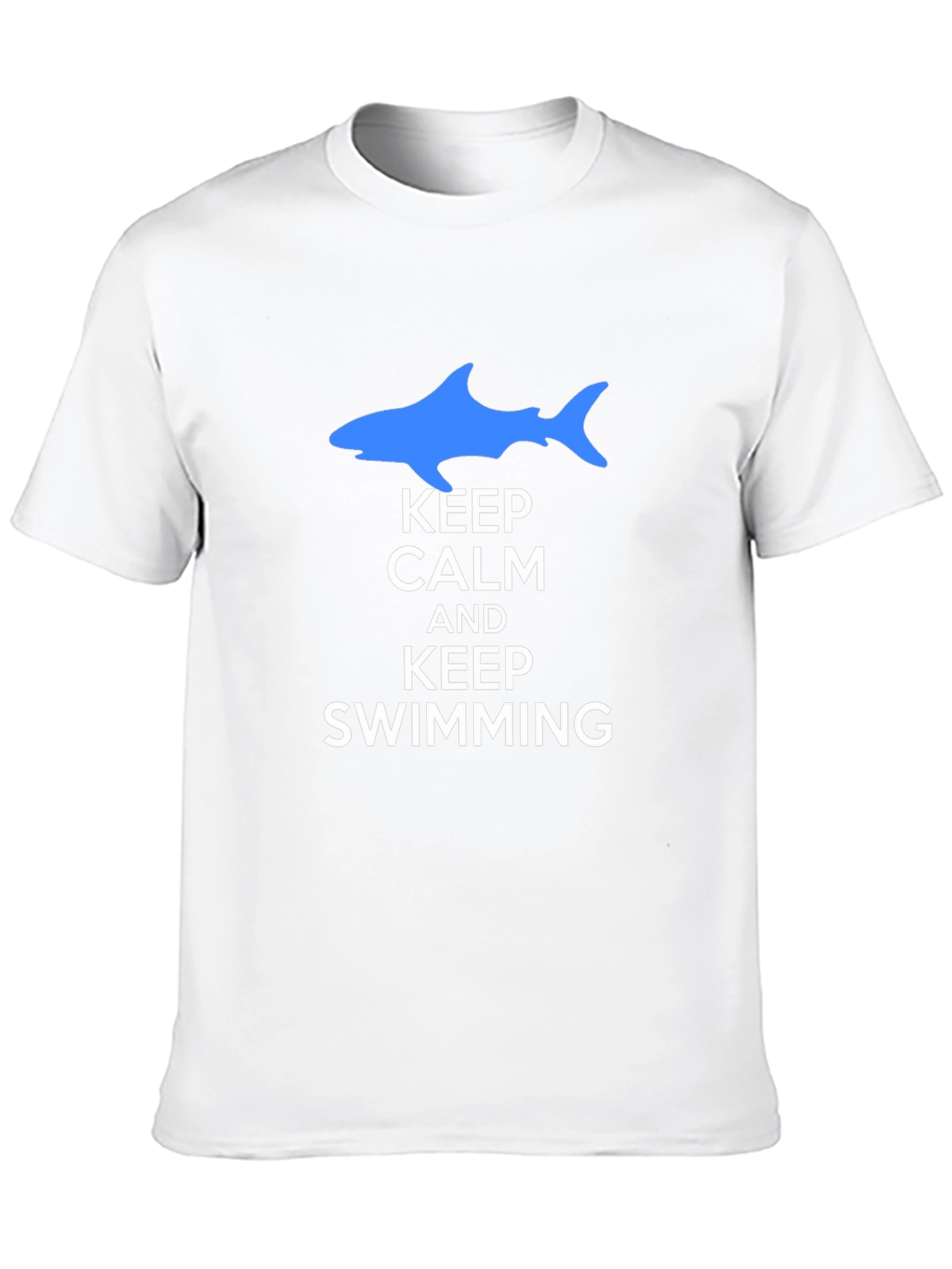 Keep Calm and Keep Swimming Black T-Shirt
