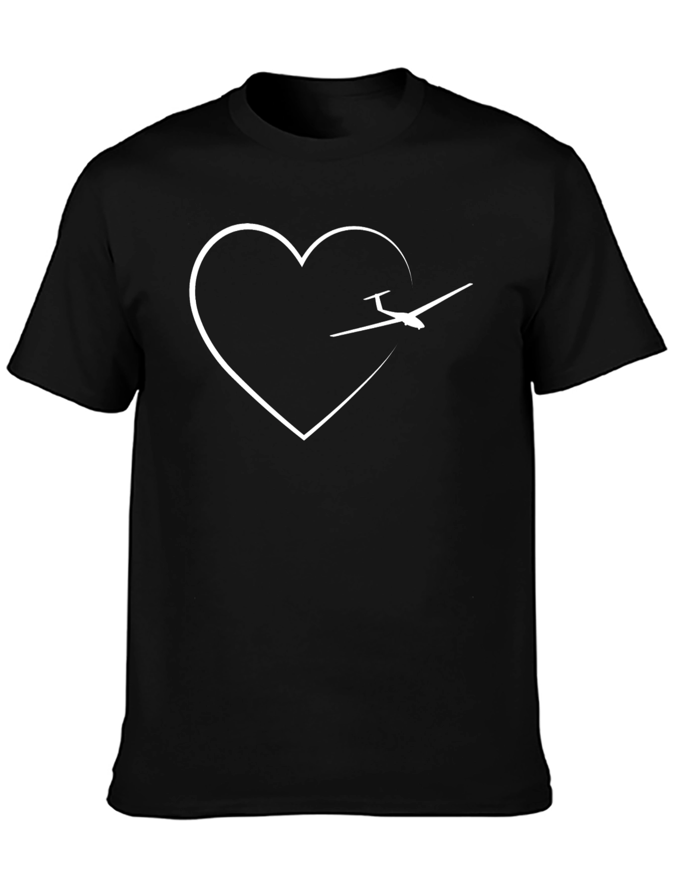Heart Glider T-Shirt - Aviation Love