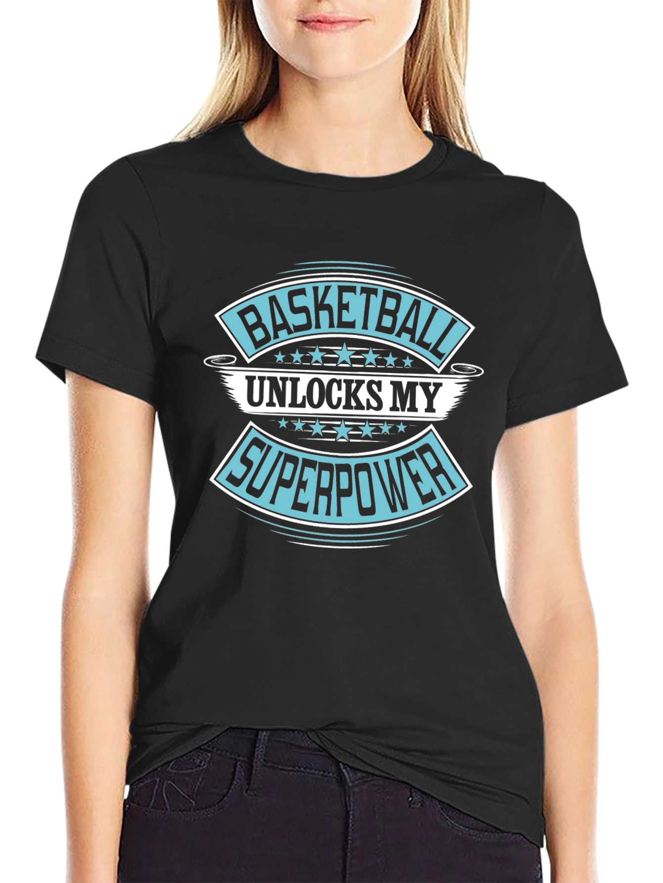Basketball Superpower Graphic T-Shirt