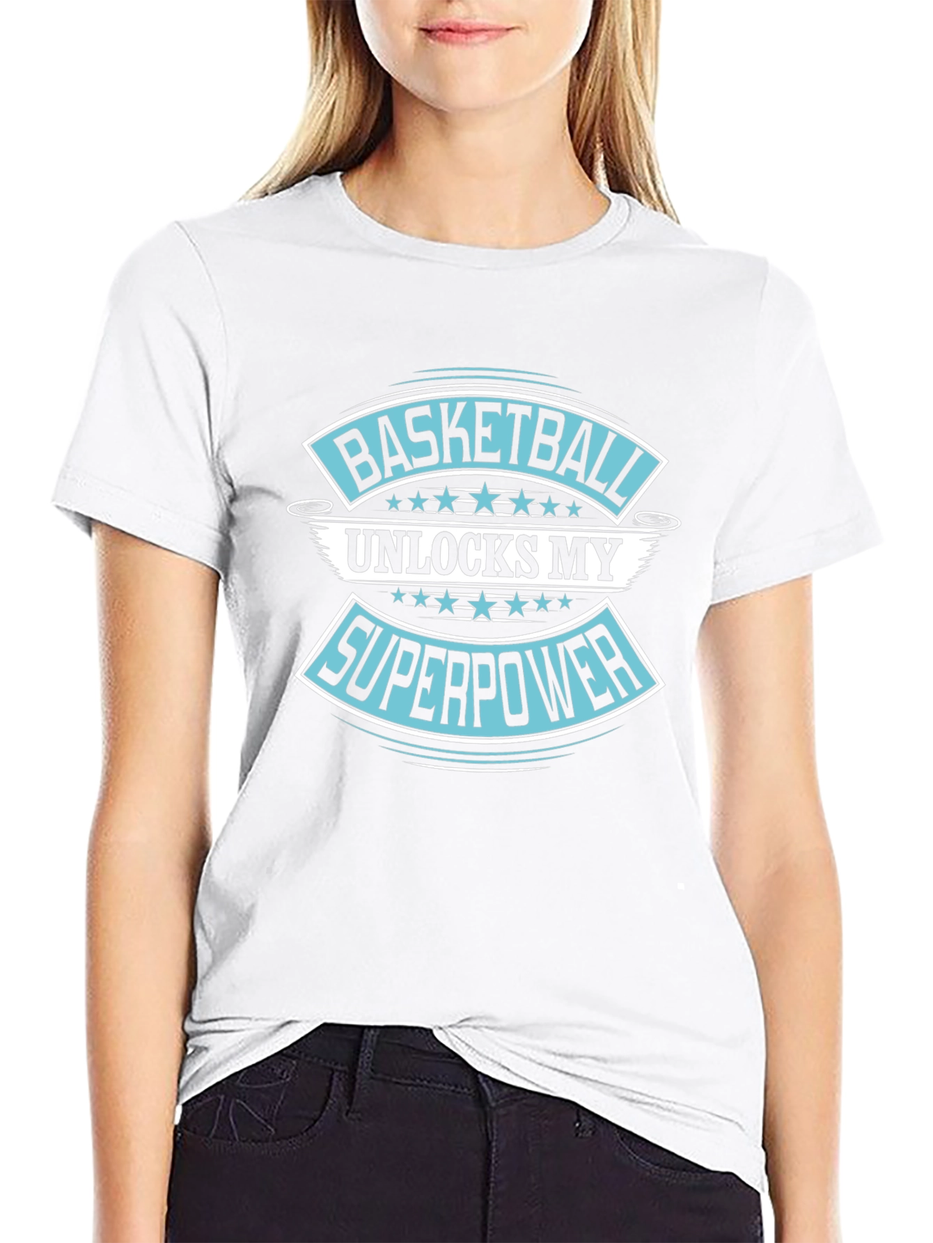 Basketball Superpower Graphic T-Shirt