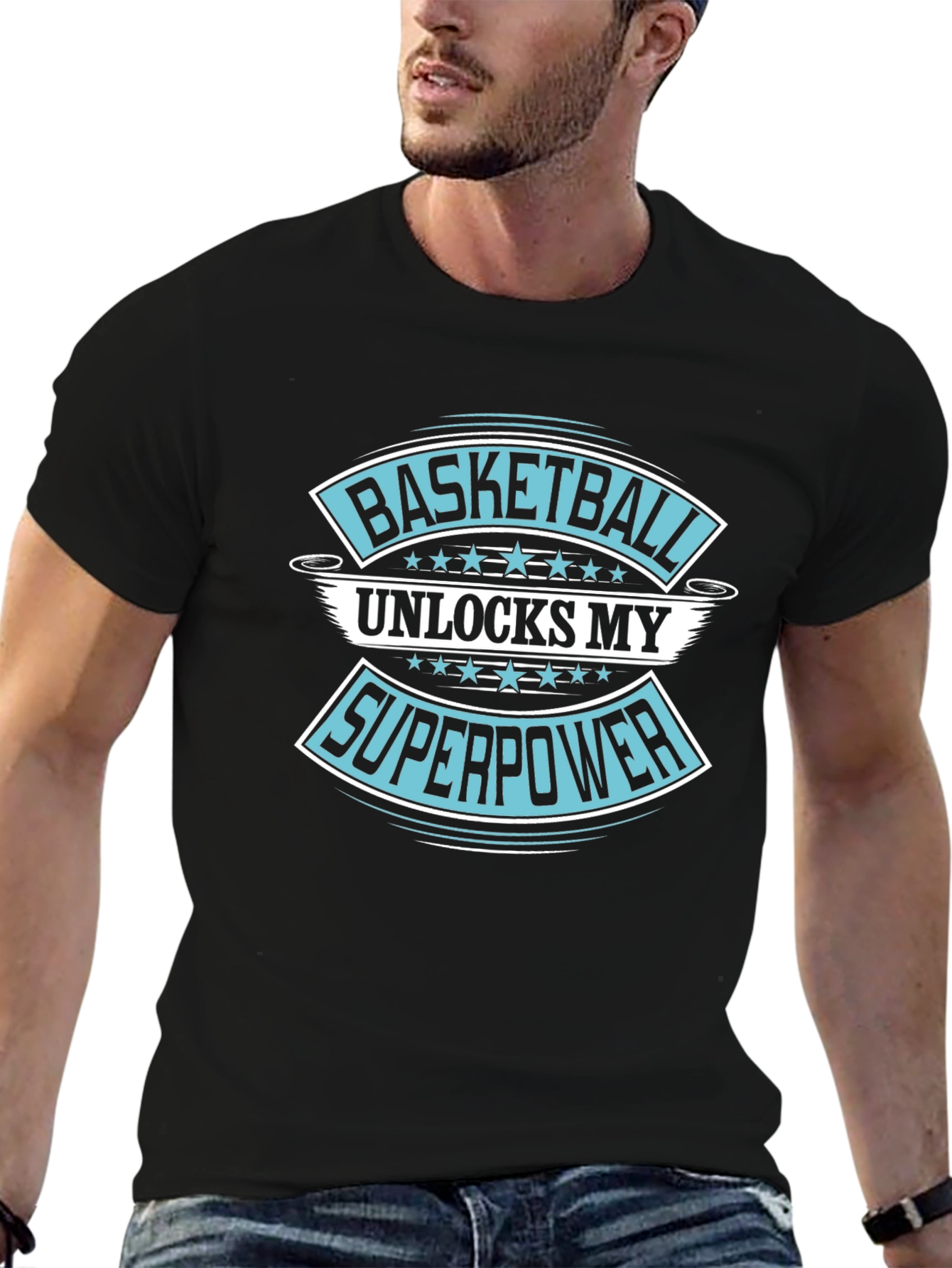 Basketball Superpower Graphic T-Shirt