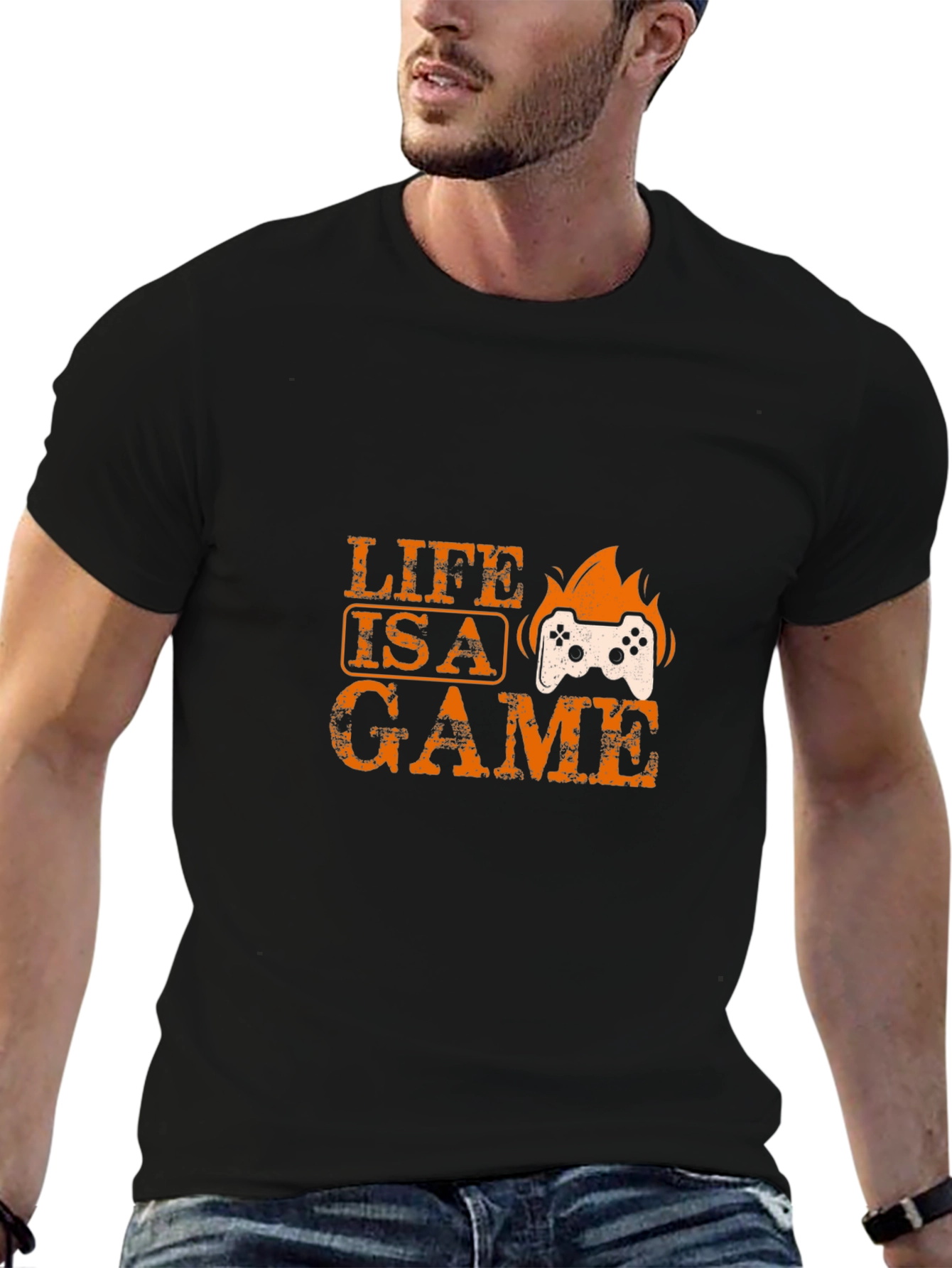 Life Is a Game Graphic Tee - Gamer T-Shirt
