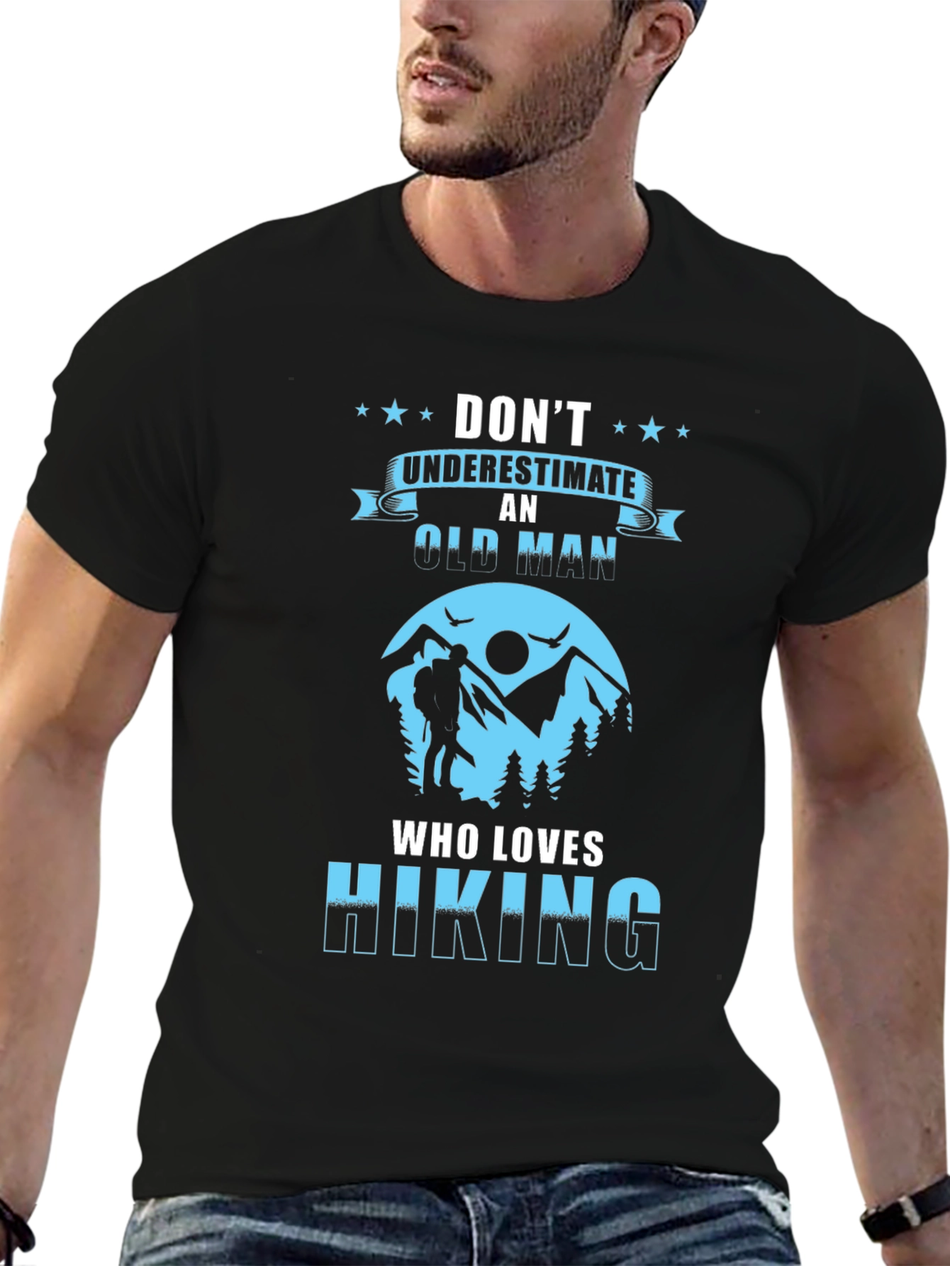 Old Man Hiking T-Shirt
