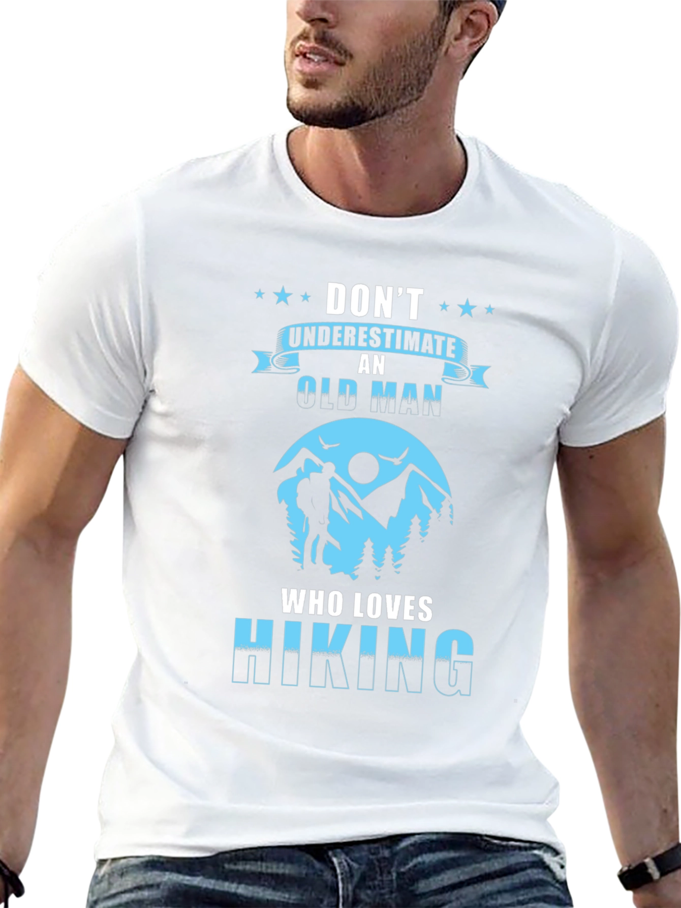 Old Man Hiking T-Shirt
