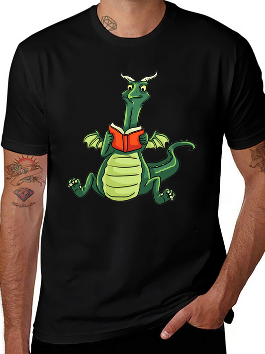 Dragon Reading Book T-Shirt