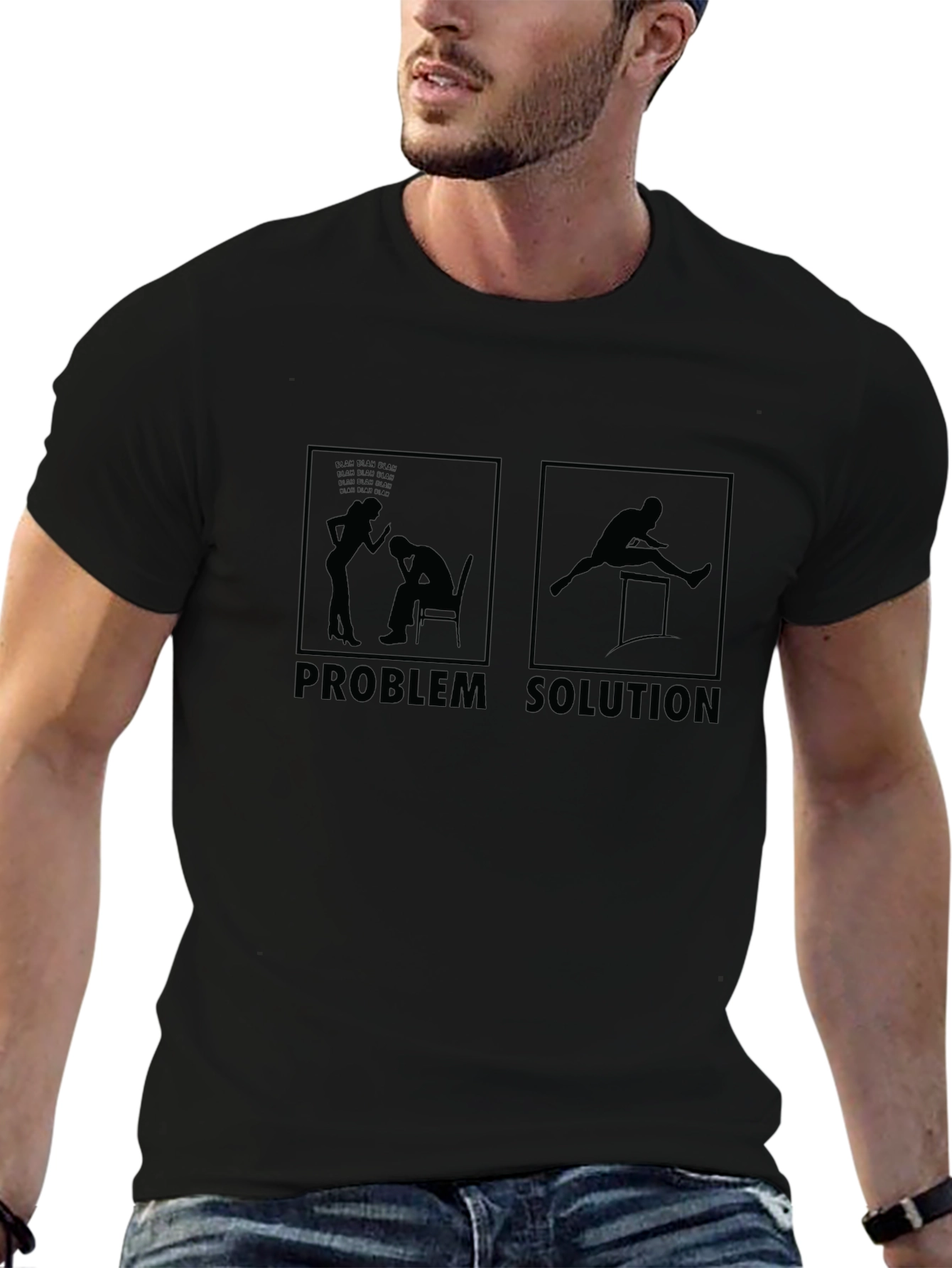 Problem Solution T-Shirt | Funny Graphic Tee