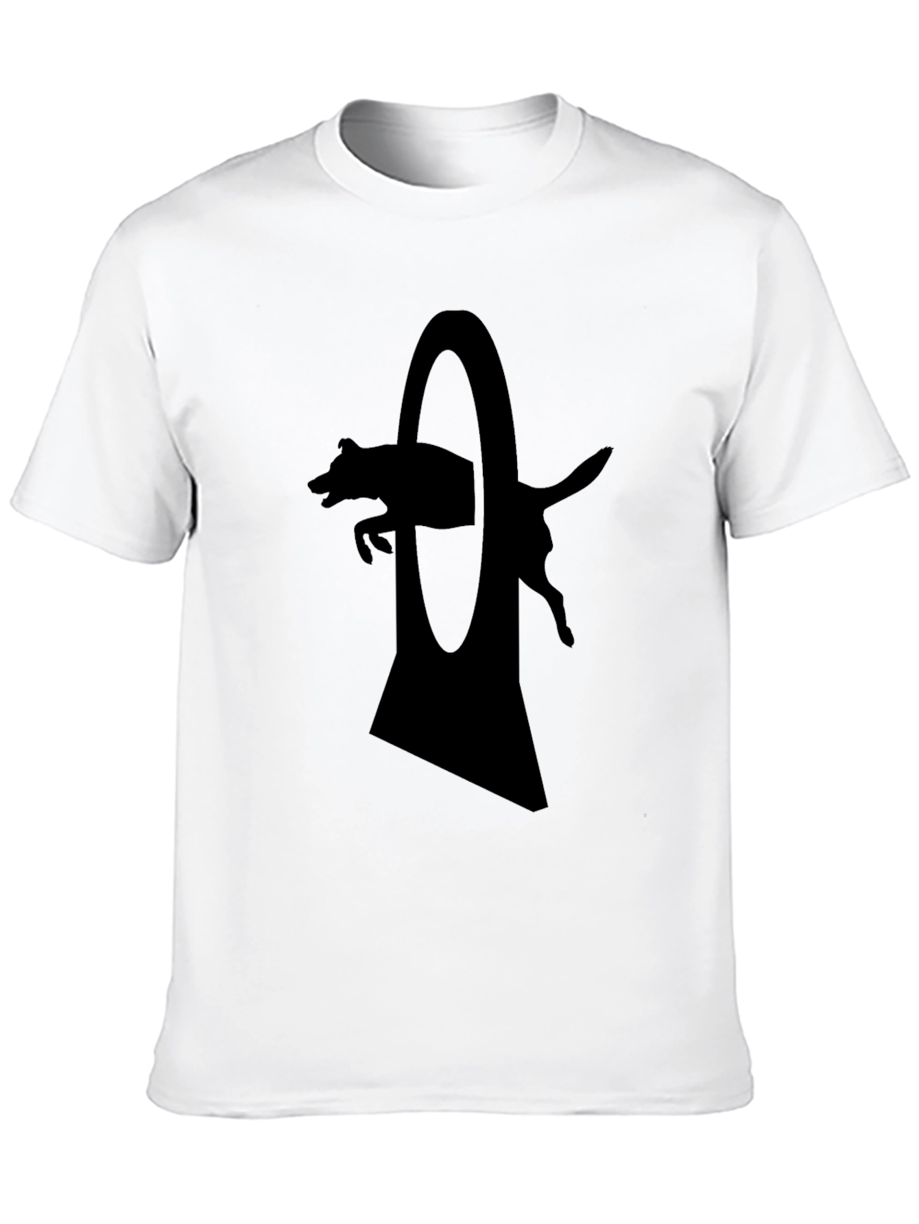 Dog Agility T-Shirt - Silhouette Design