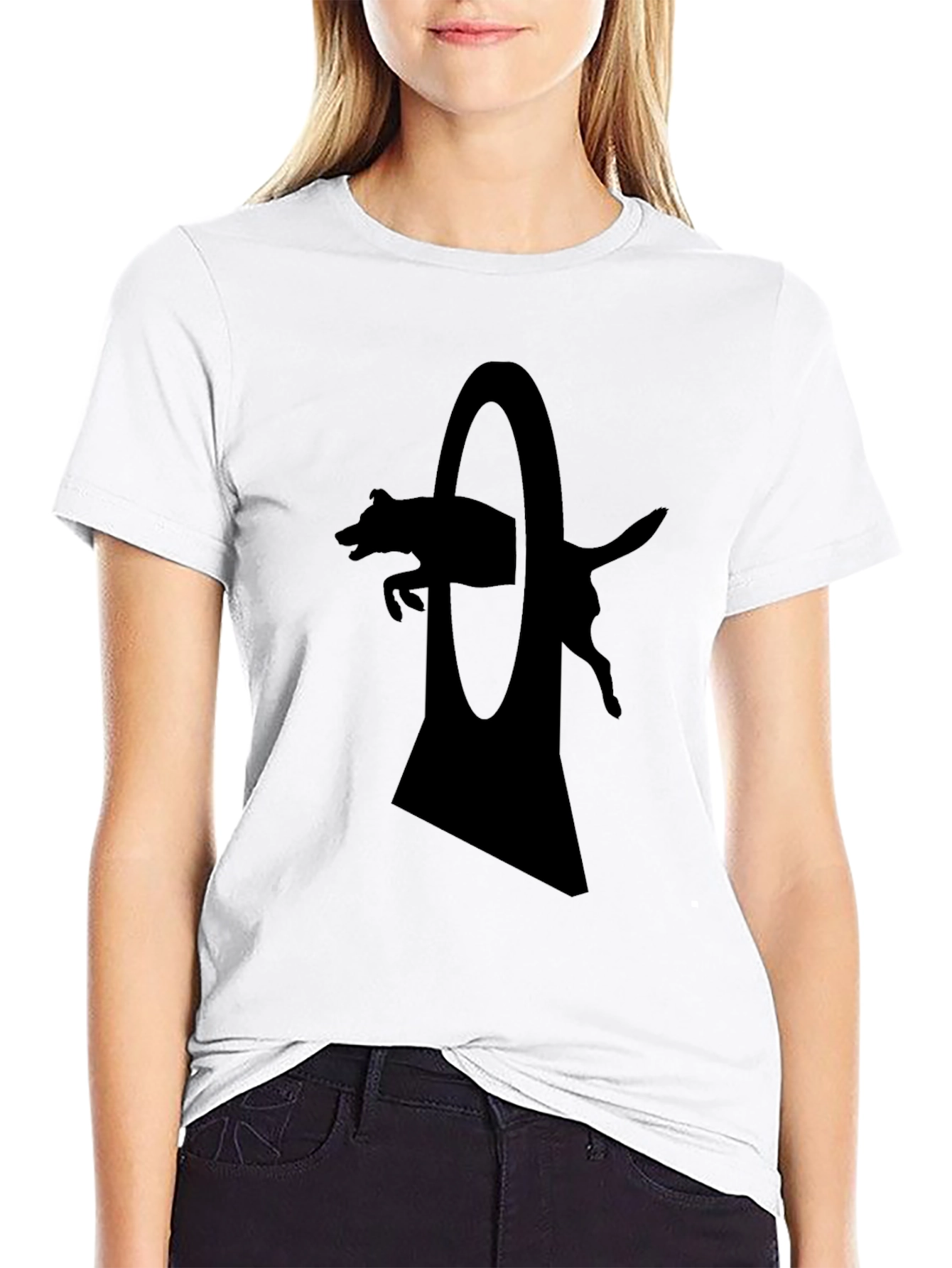 Dog Agility T-Shirt - Silhouette Design