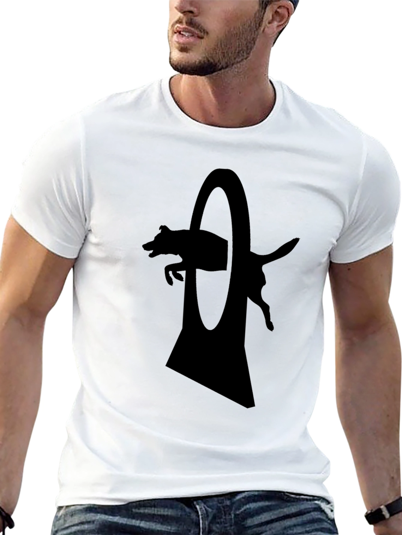 Dog Agility T-Shirt - Silhouette Design
