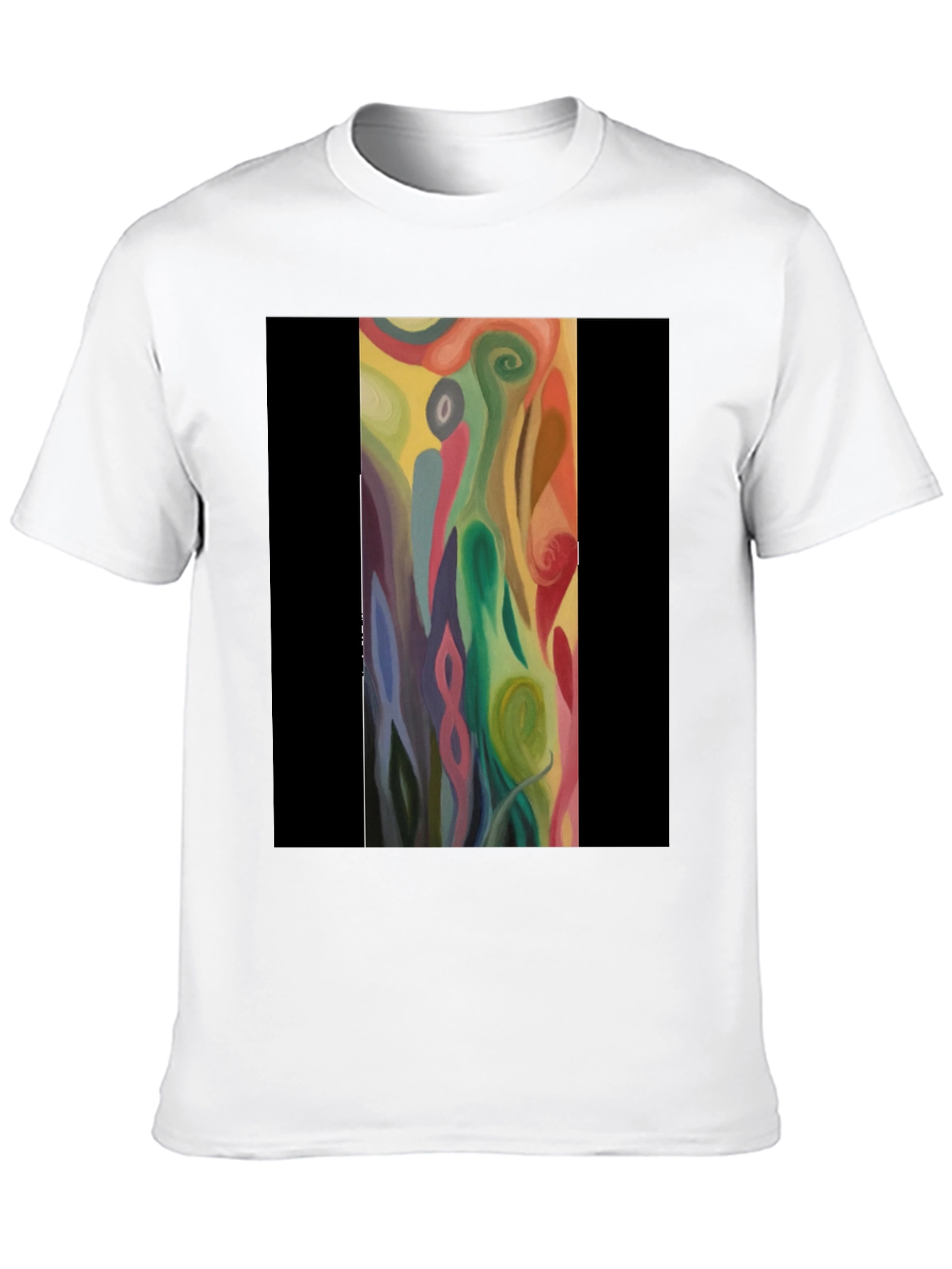 Abstract Art Print Tee - Unique Style