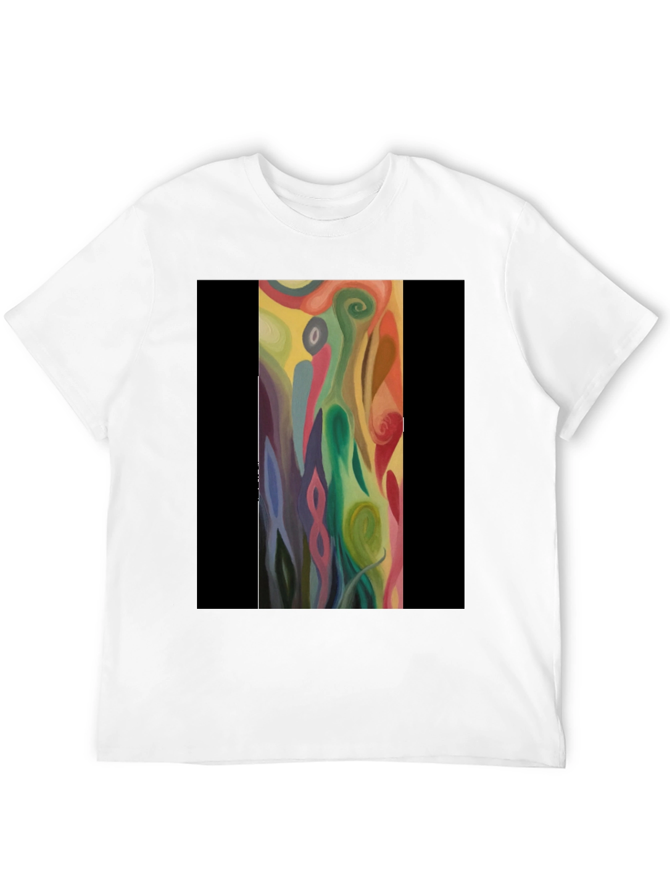 Abstract Art Print Tee - Unique Style