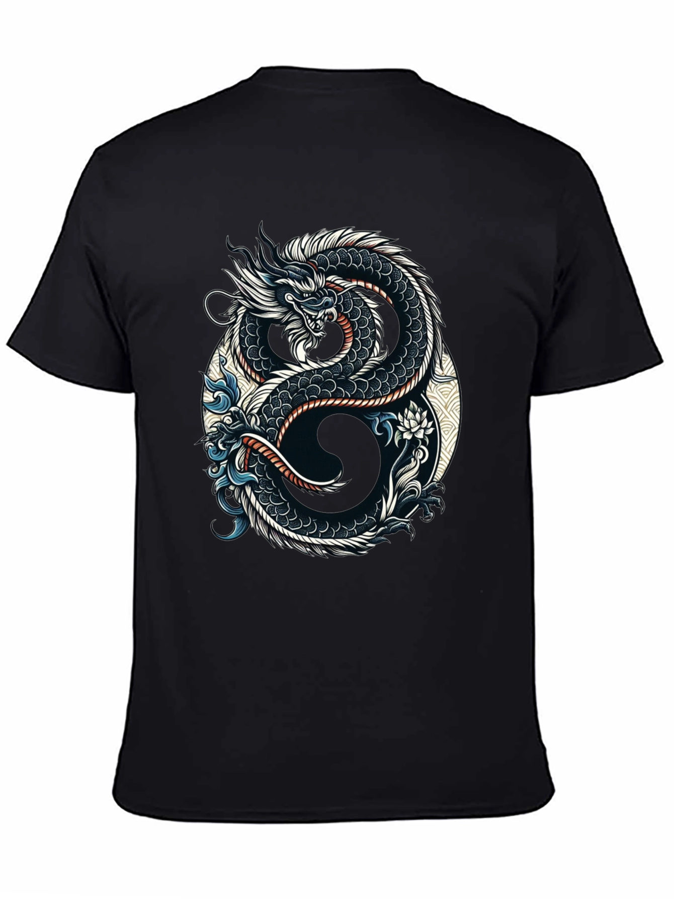 Dragon Yin Yang Graphic Tee - Stylish Comfort