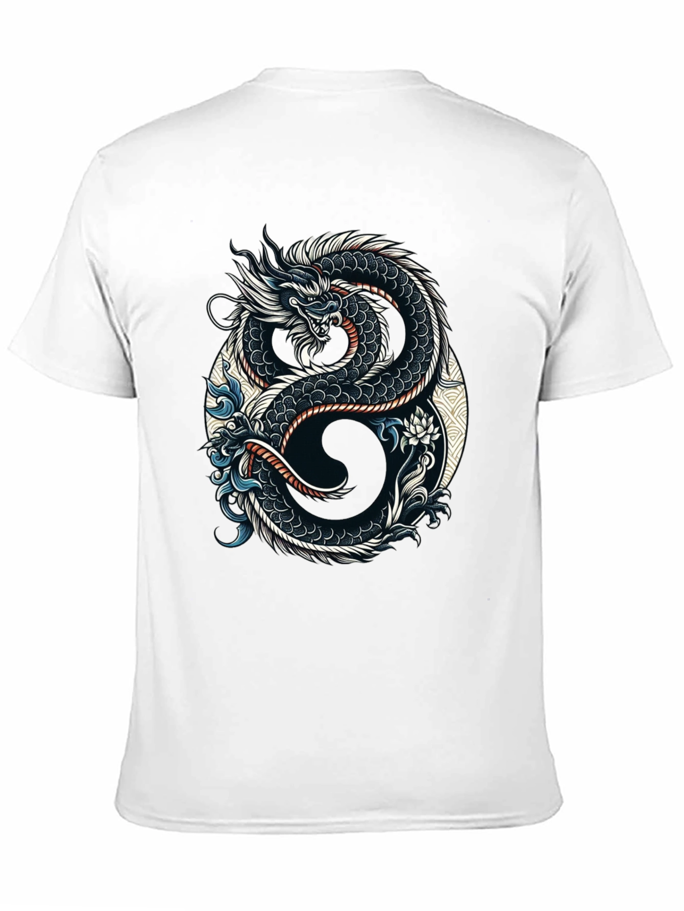 Dragon Yin Yang Graphic Tee - Stylish Comfort