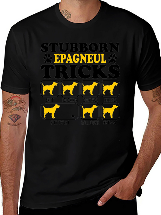 Stubborn Epagneul Tricks Dog T-Shirt