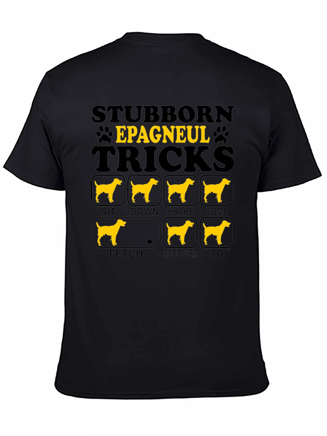 Stubborn Epagneul Tricks Dog T-Shirt