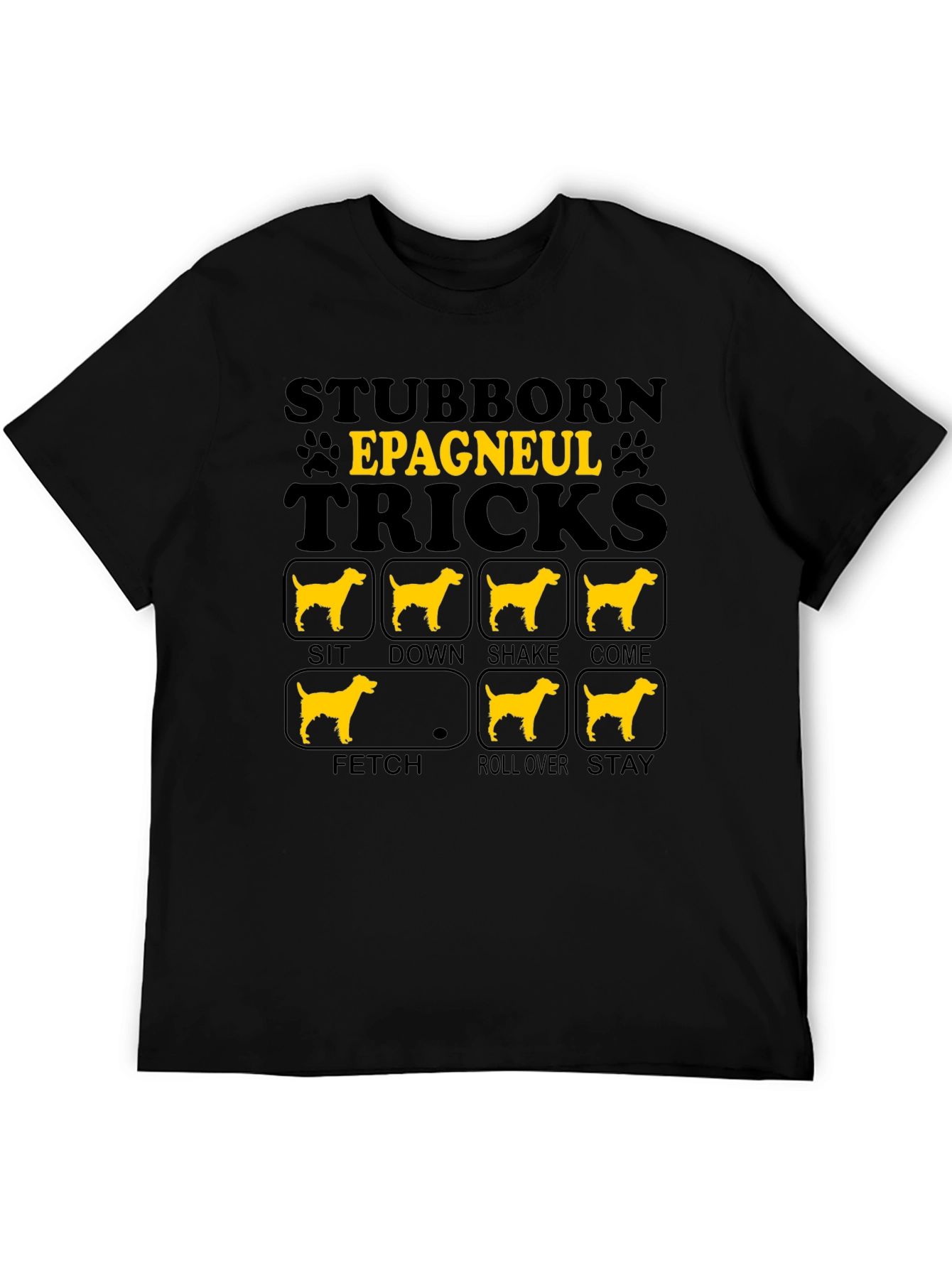 Stubborn Epagneul Tricks Dog T-Shirt