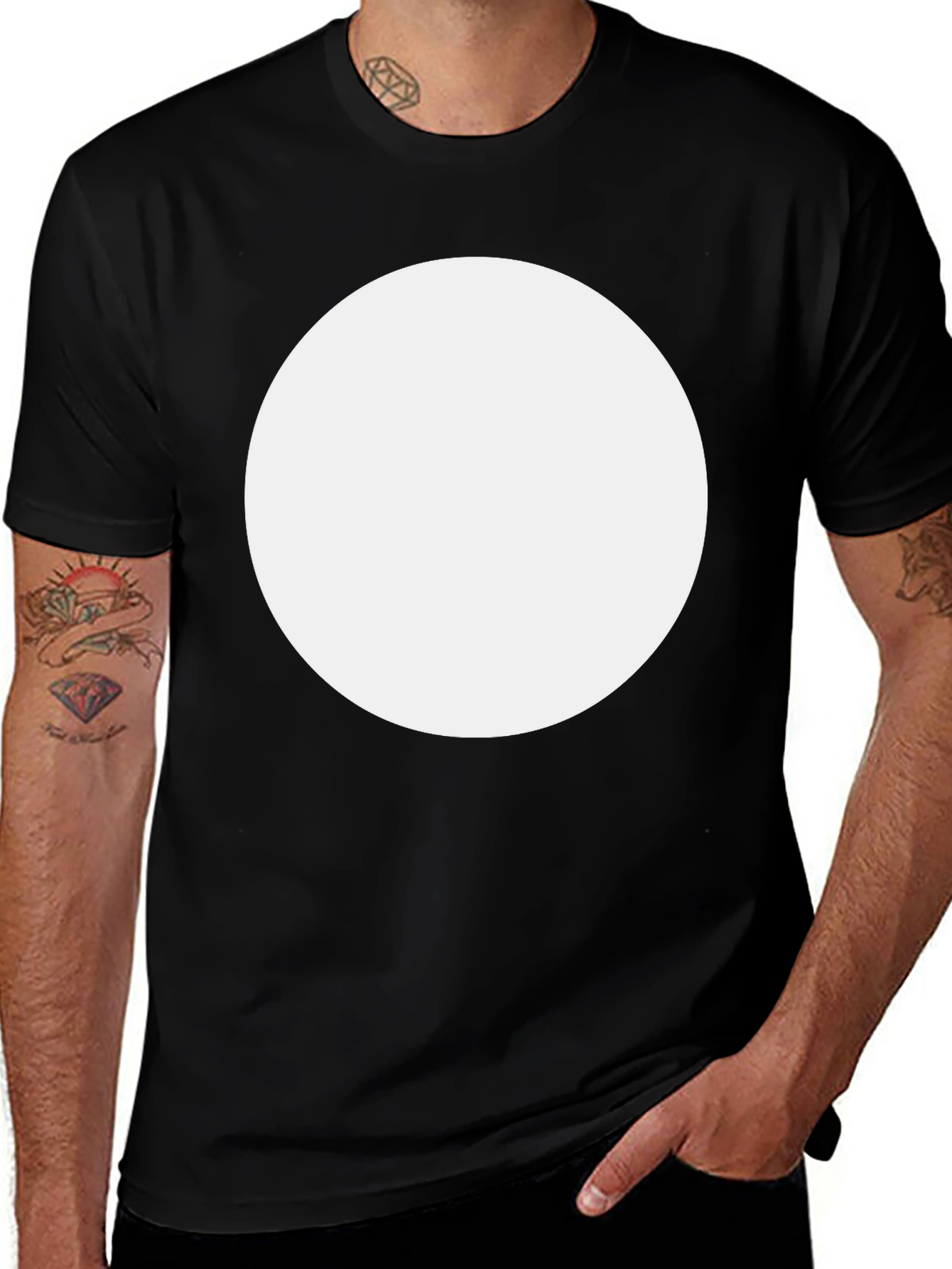 Blank Canvas Black Crew Neck T-Shirt
