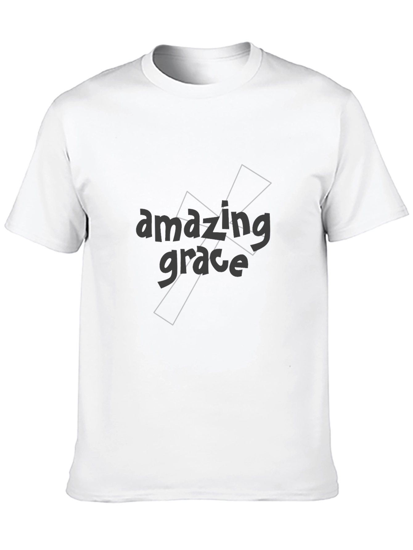 Amazing Grace Graphic Tee - Soft Black Cotton