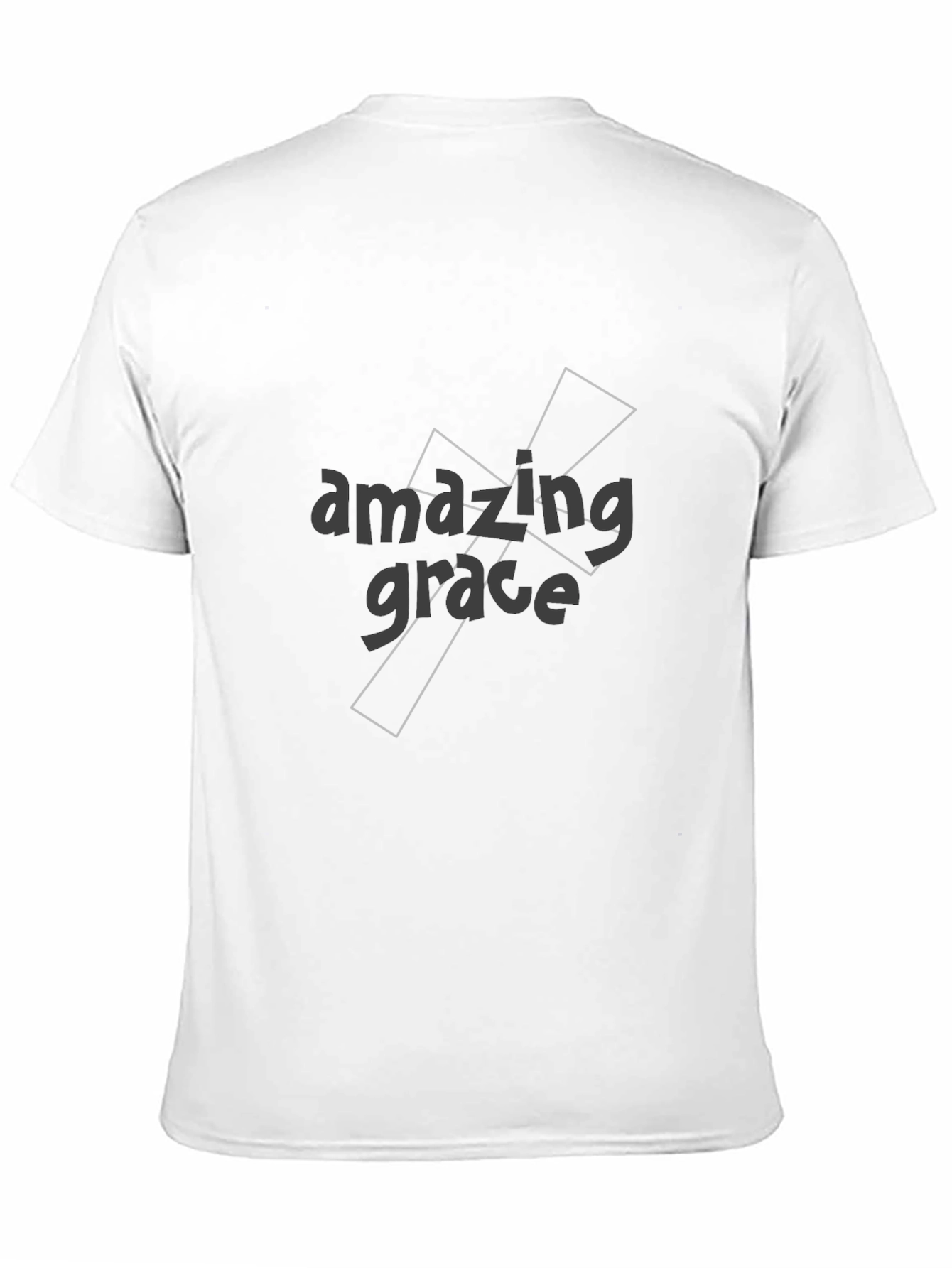 Amazing Grace Graphic Tee - Soft Black Cotton