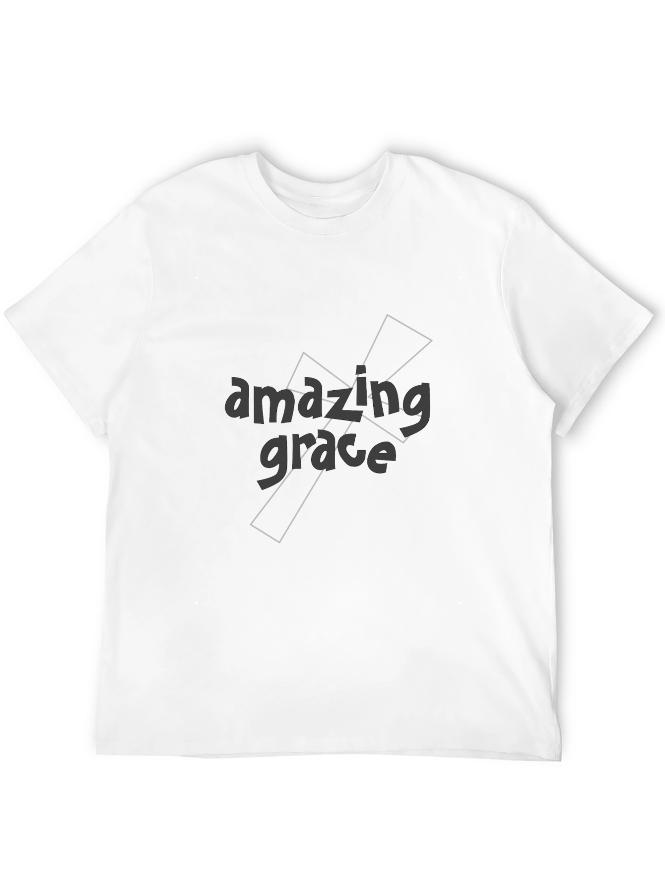 Amazing Grace Graphic Tee - Soft Black Cotton
