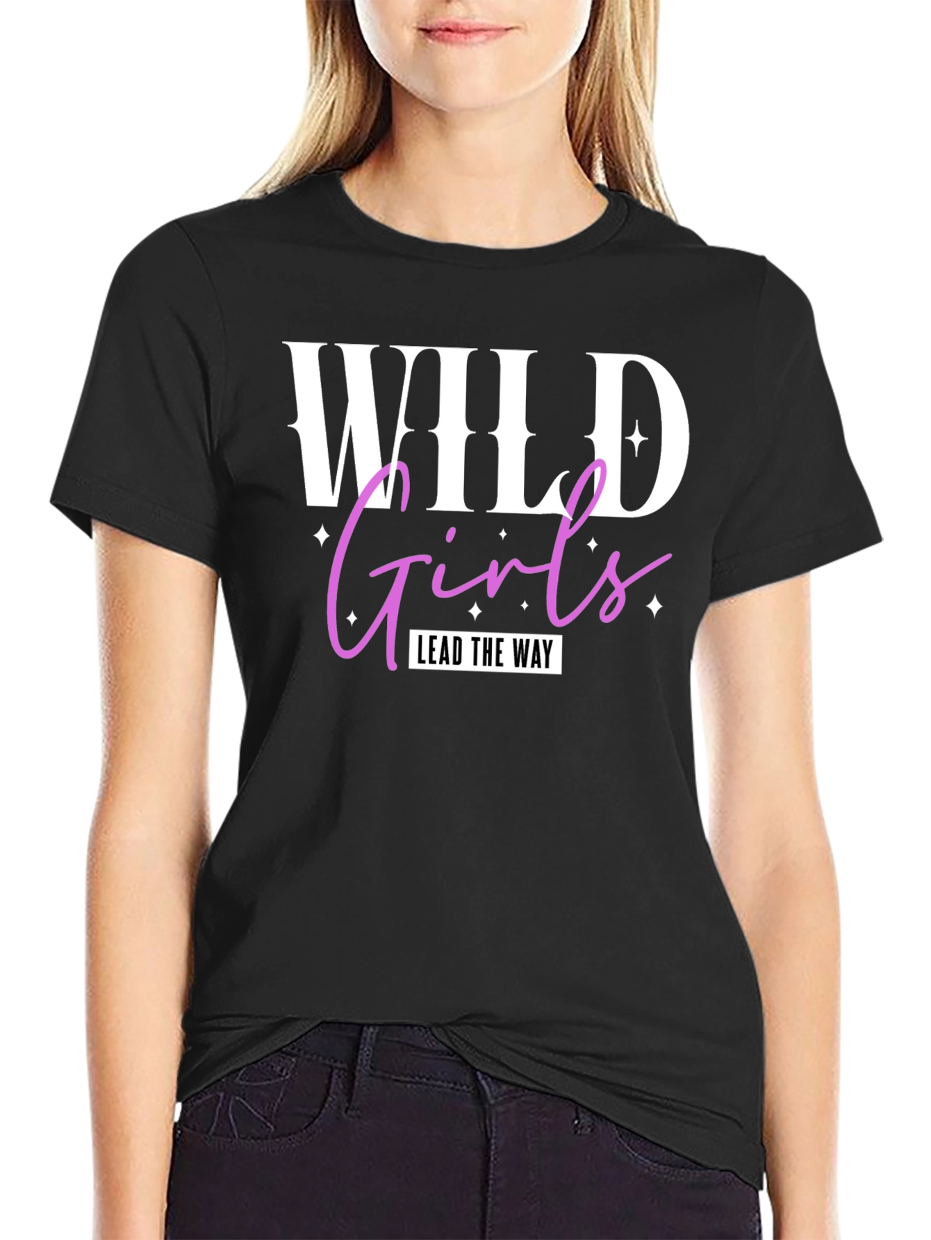 Wild Girls Tee - Lead The Way - Black