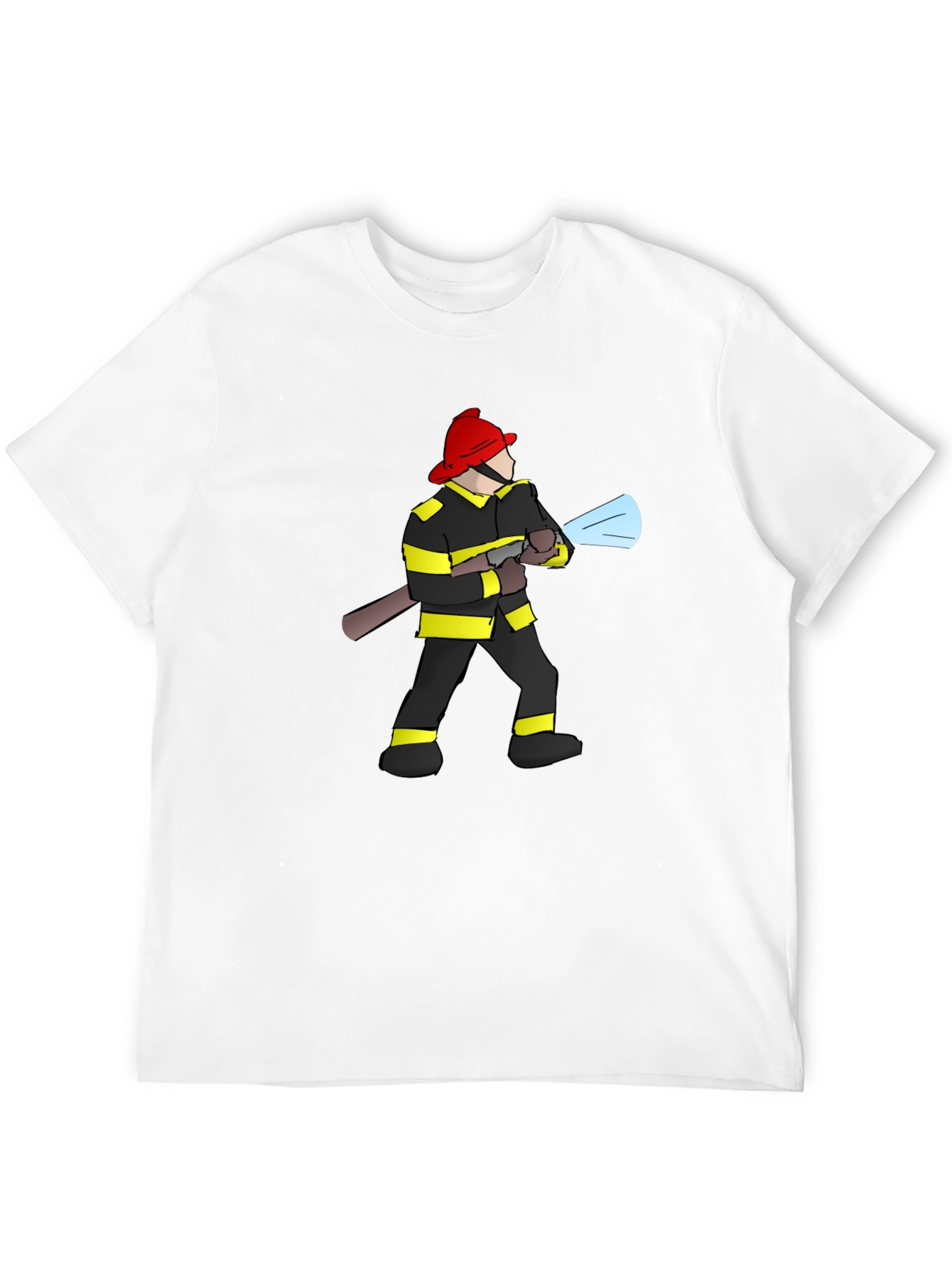 Firefighter Graphic Black T-Shirt