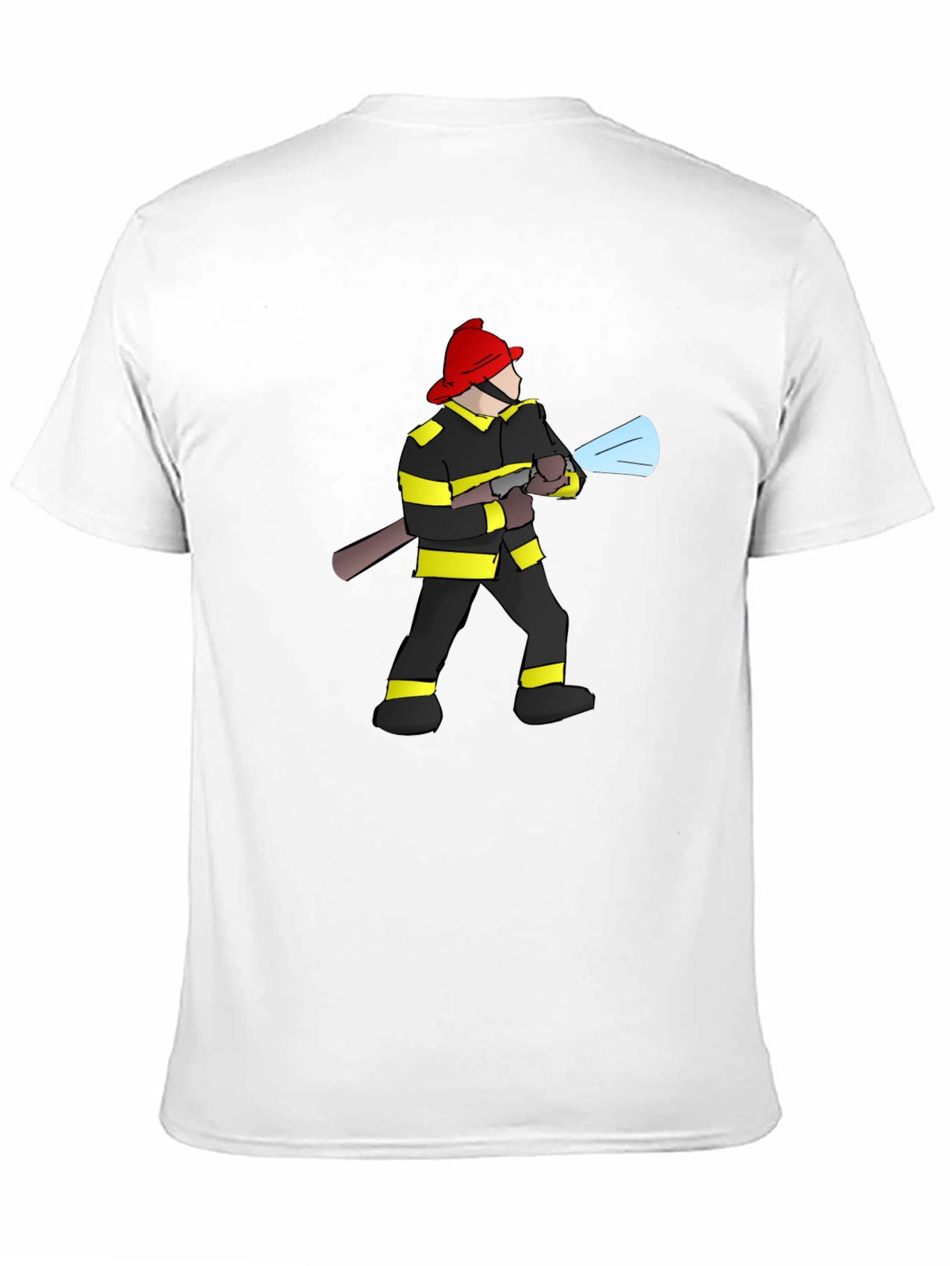 Firefighter Graphic Black T-Shirt