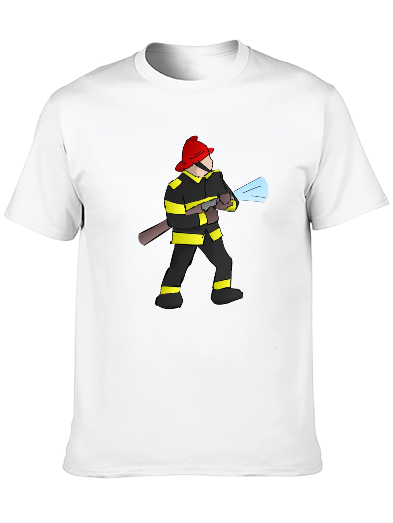Firefighter Graphic Black T-Shirt