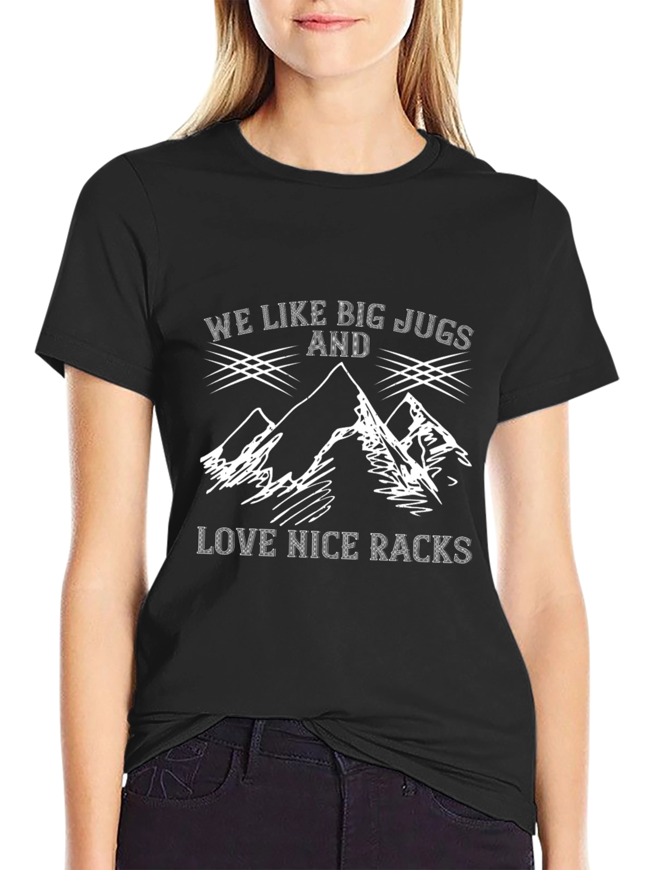 Funny Hiking T-Shirt: Big Jugs & Nice Racks