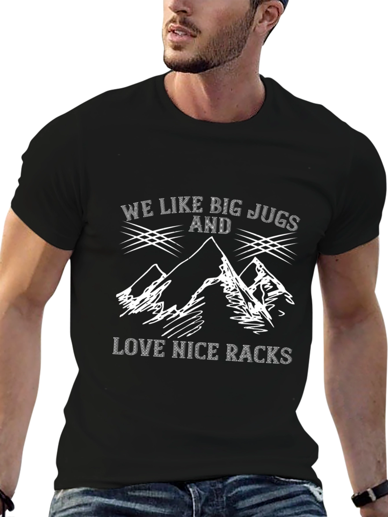 Funny Hiking T-Shirt: Big Jugs & Nice Racks