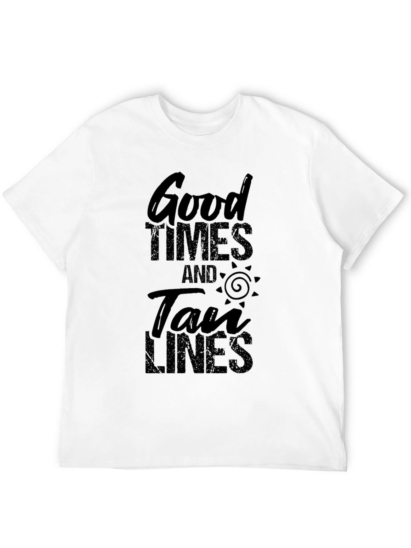 Good Times & Tan Lines Black Graphic Tee