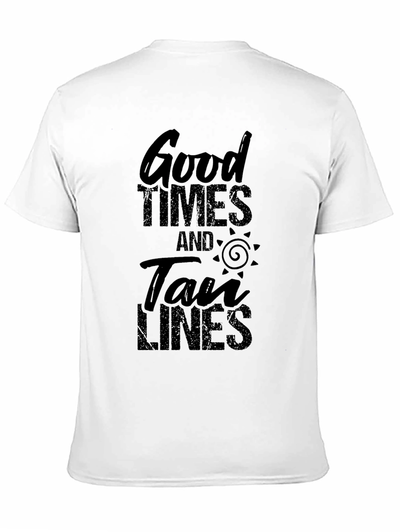 Good Times & Tan Lines Black Graphic Tee
