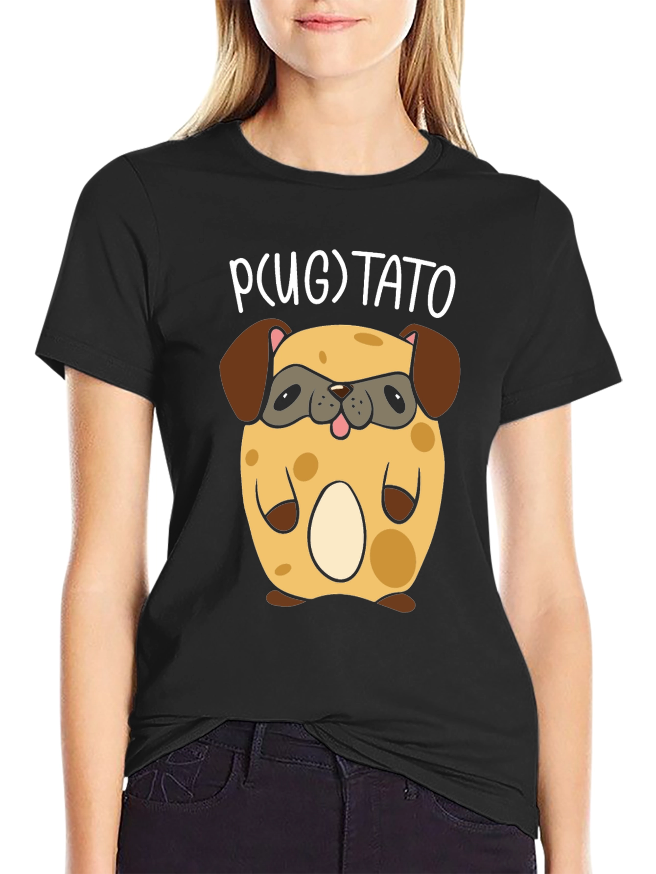Pugtato T-Shirt - Cute Pug Potato Graphic Tee