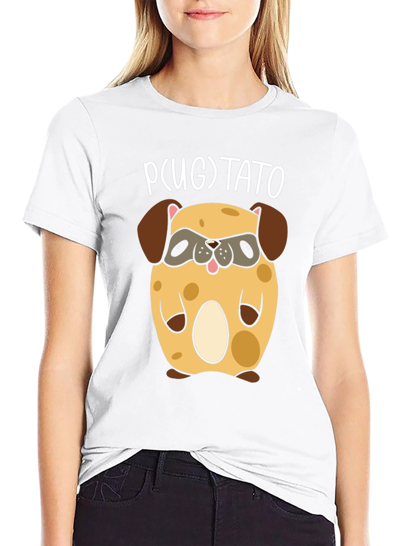 Pugtato T-Shirt - Cute Pug Potato Graphic Tee