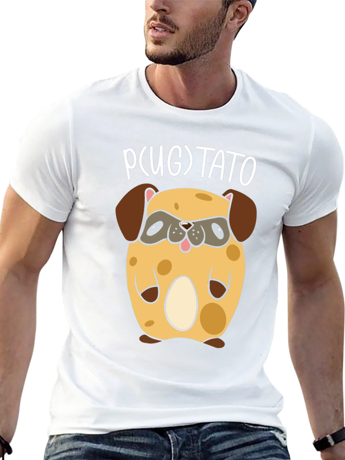 Pugtato T-Shirt - Cute Pug Potato Graphic Tee