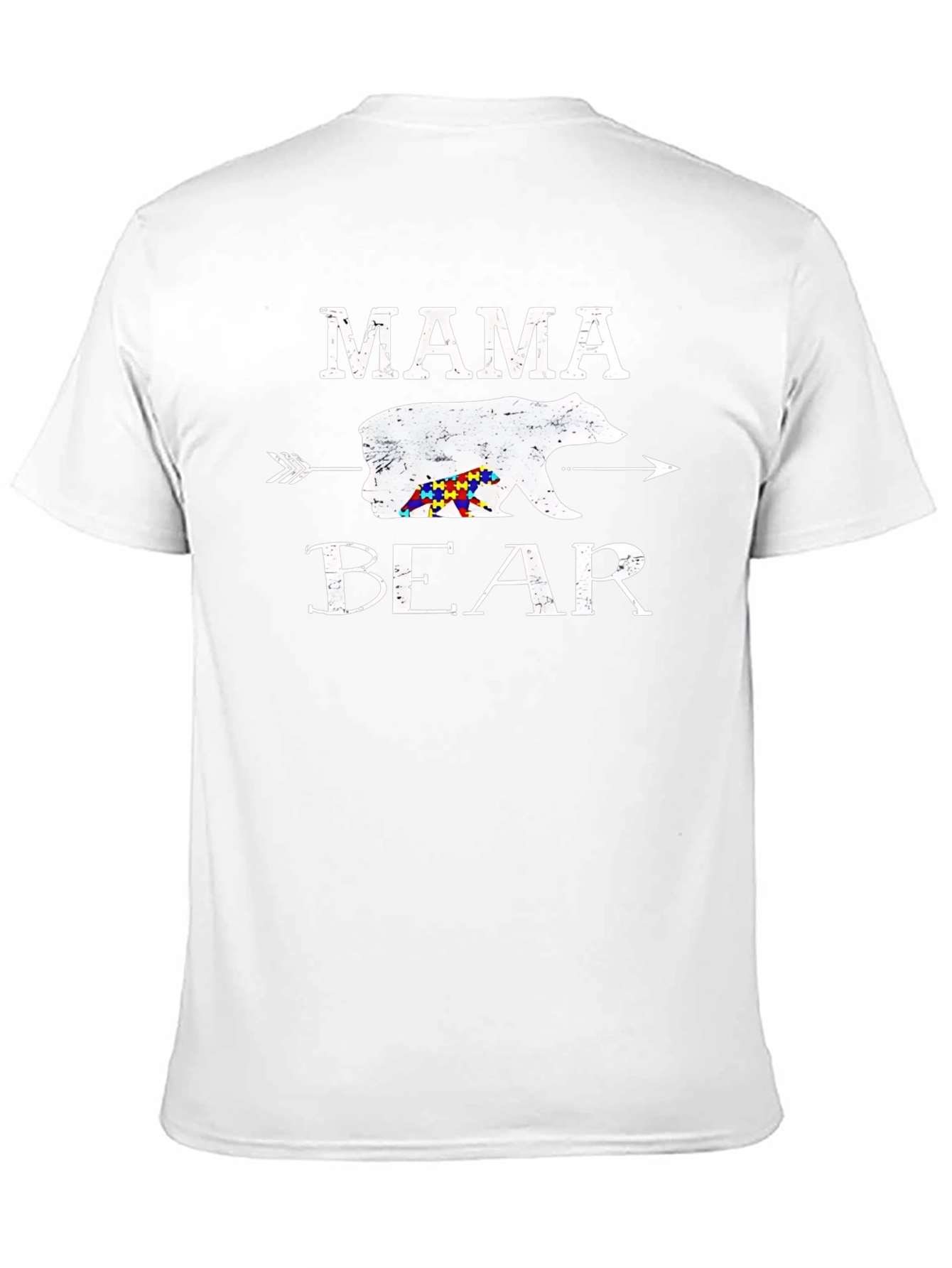 Mama Bear Autism Awareness T-Shirt - Black