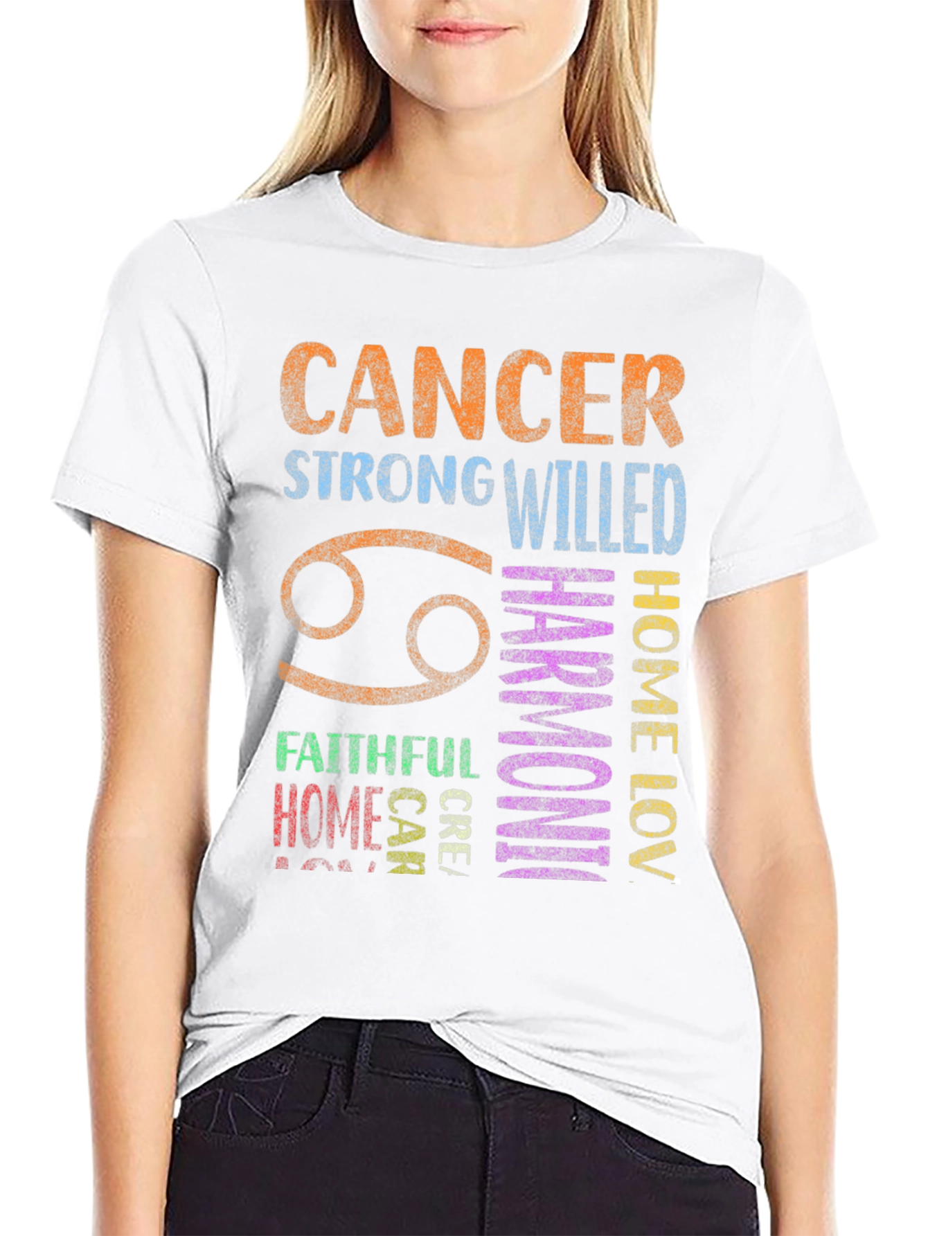 Cancer Zodiac Graphic T-Shirt Astrology Sign Tee