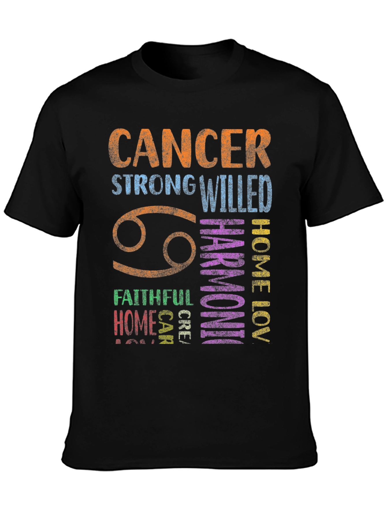 Cancer Zodiac Graphic T-Shirt Astrology Sign Tee