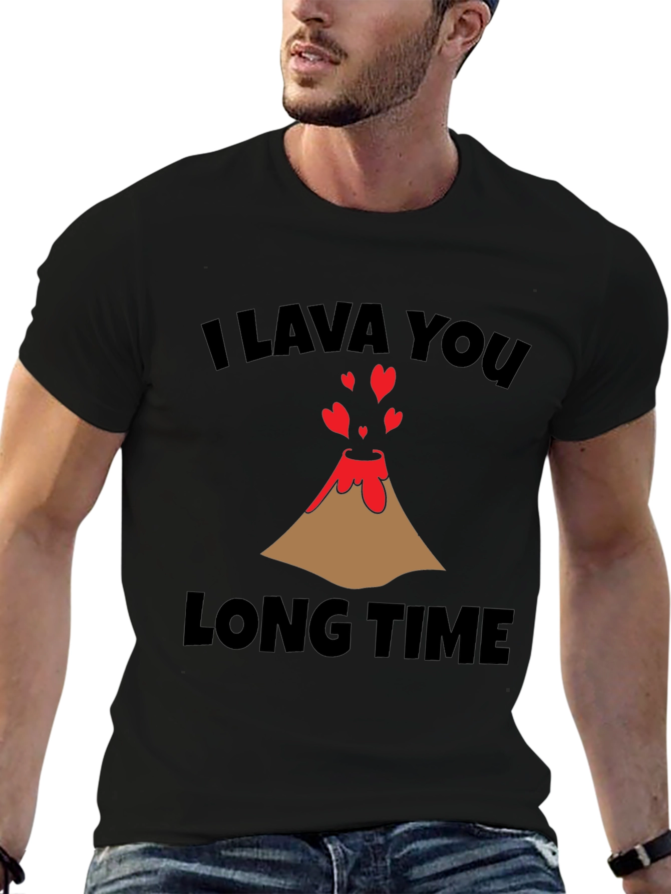 I Lava You Long Time Valentines Day T-Shirt