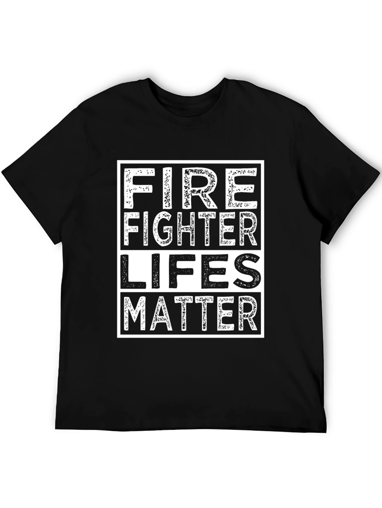 Firefighter Lives Matter T-Shirt - Black Cotton Tee