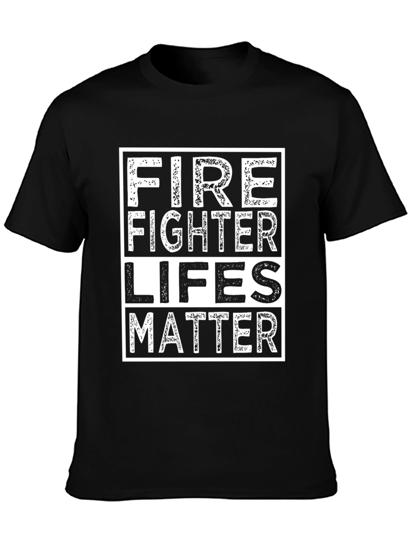 Firefighter Lives Matter T-Shirt - Black Cotton Tee