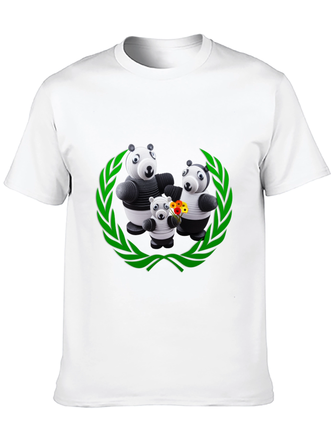 Panda Family Graphic Tee