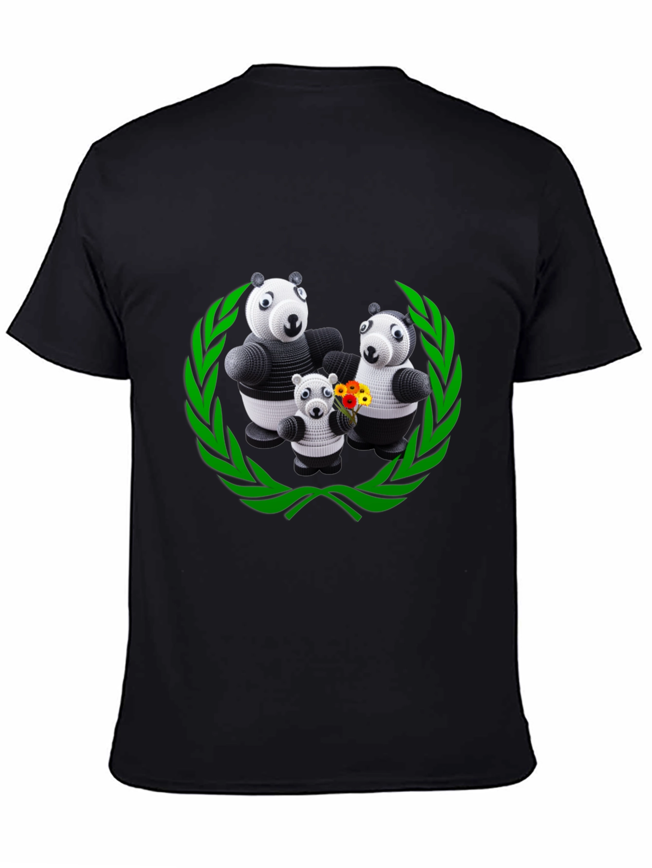 Panda Family Graphic Tee