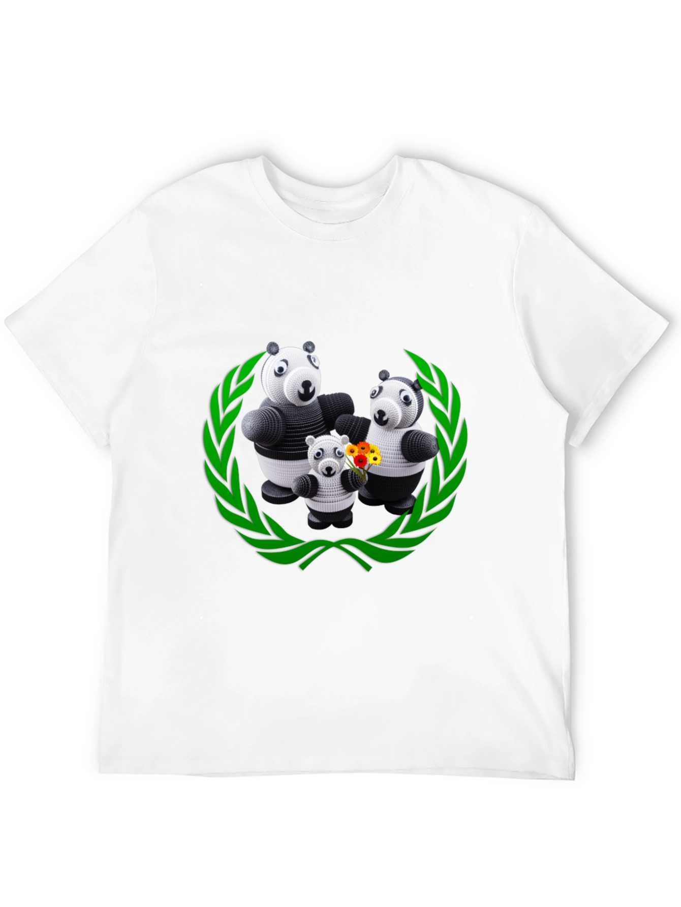 Panda Family Graphic Tee