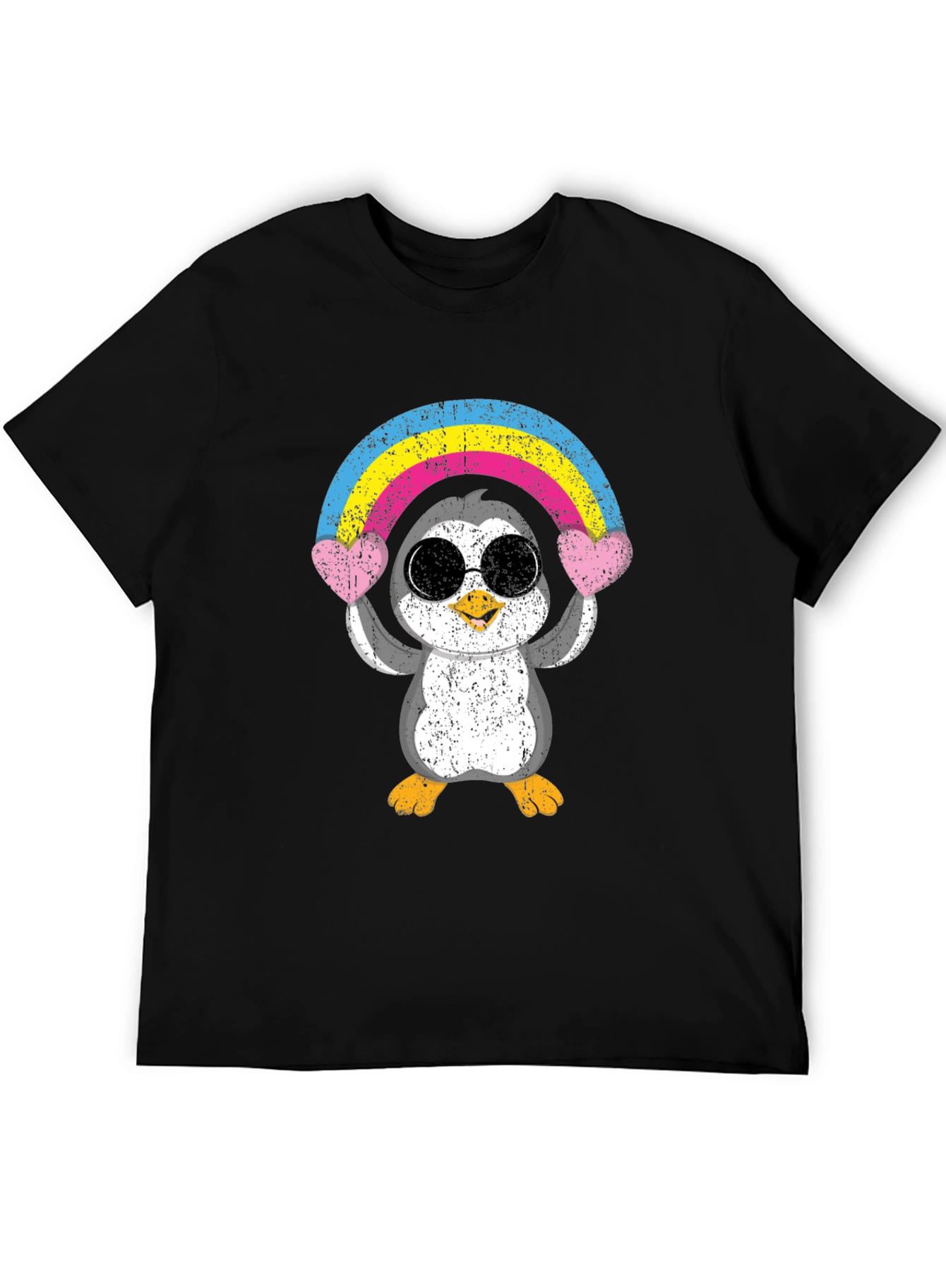 Penguin Rainbow Heart T-Shirt