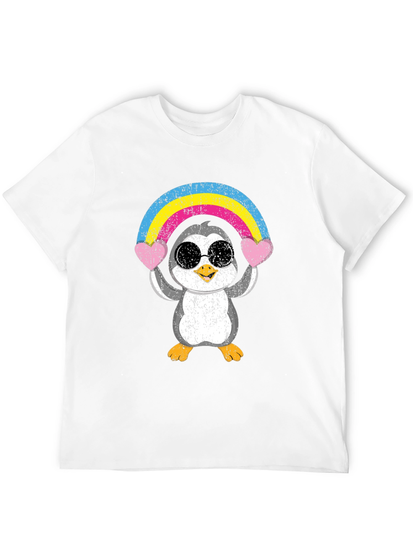 Penguin Rainbow Heart T-Shirt