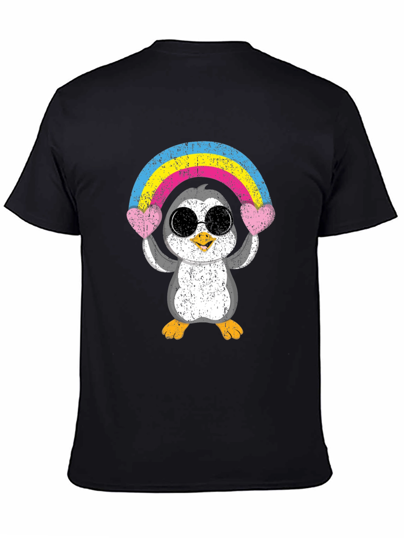 Penguin Rainbow Heart T-Shirt