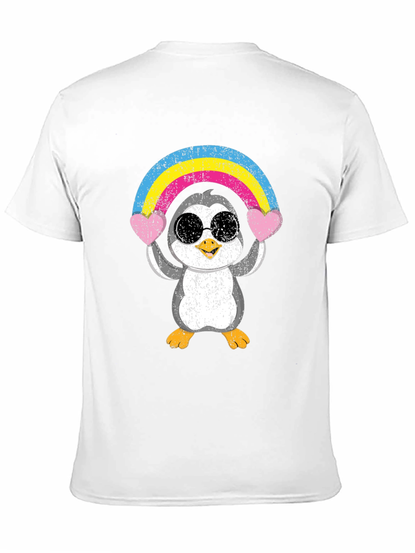 Penguin Rainbow Heart T-Shirt